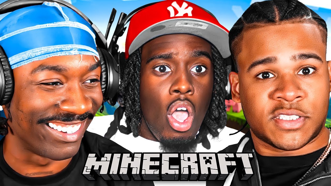 Kai Cenat & BruceDropEmOff & Fanum & Agent 00 RAGE Playing Minecraft Together Again.. (HILARIOUS)