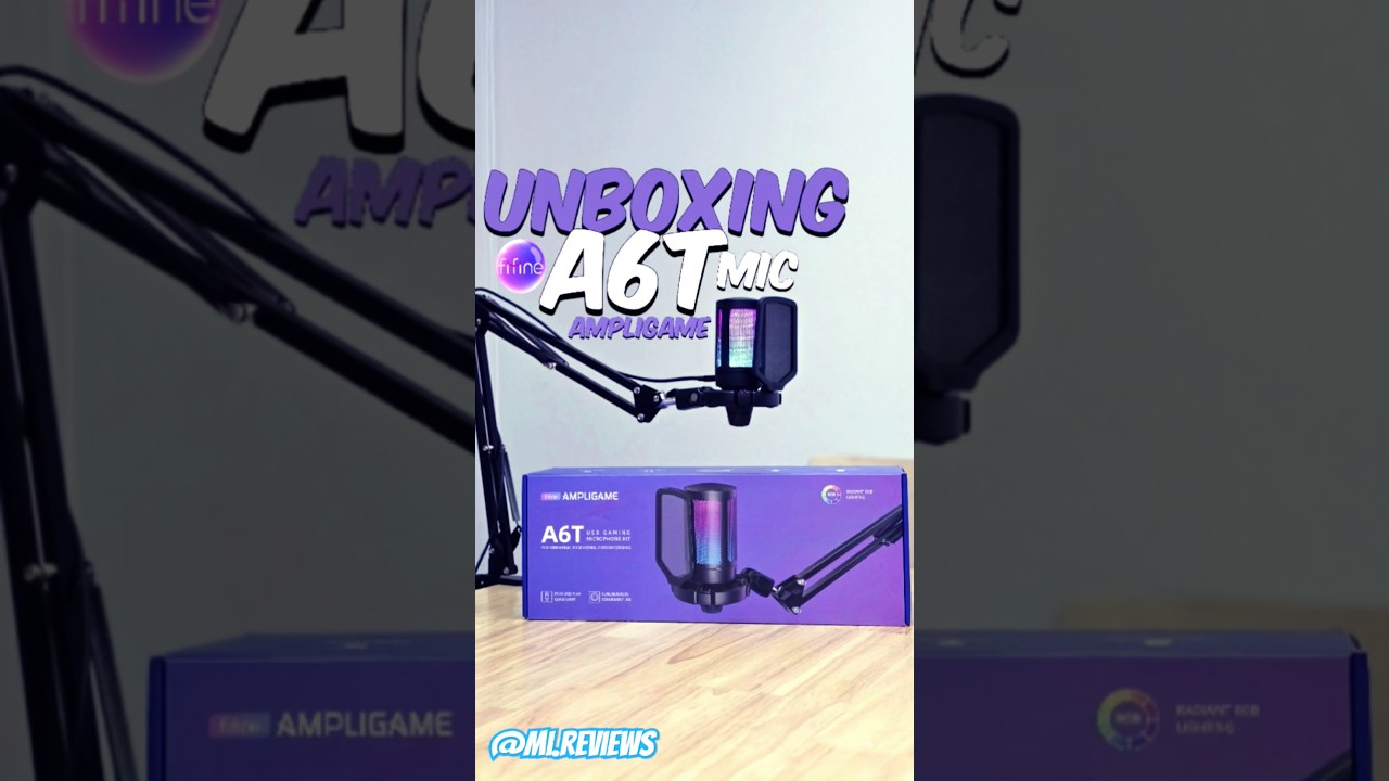 Fifine A6T Unboxing | Ampligame Microphone #unboxing #gamingsetup #microphone #electronics #shorts