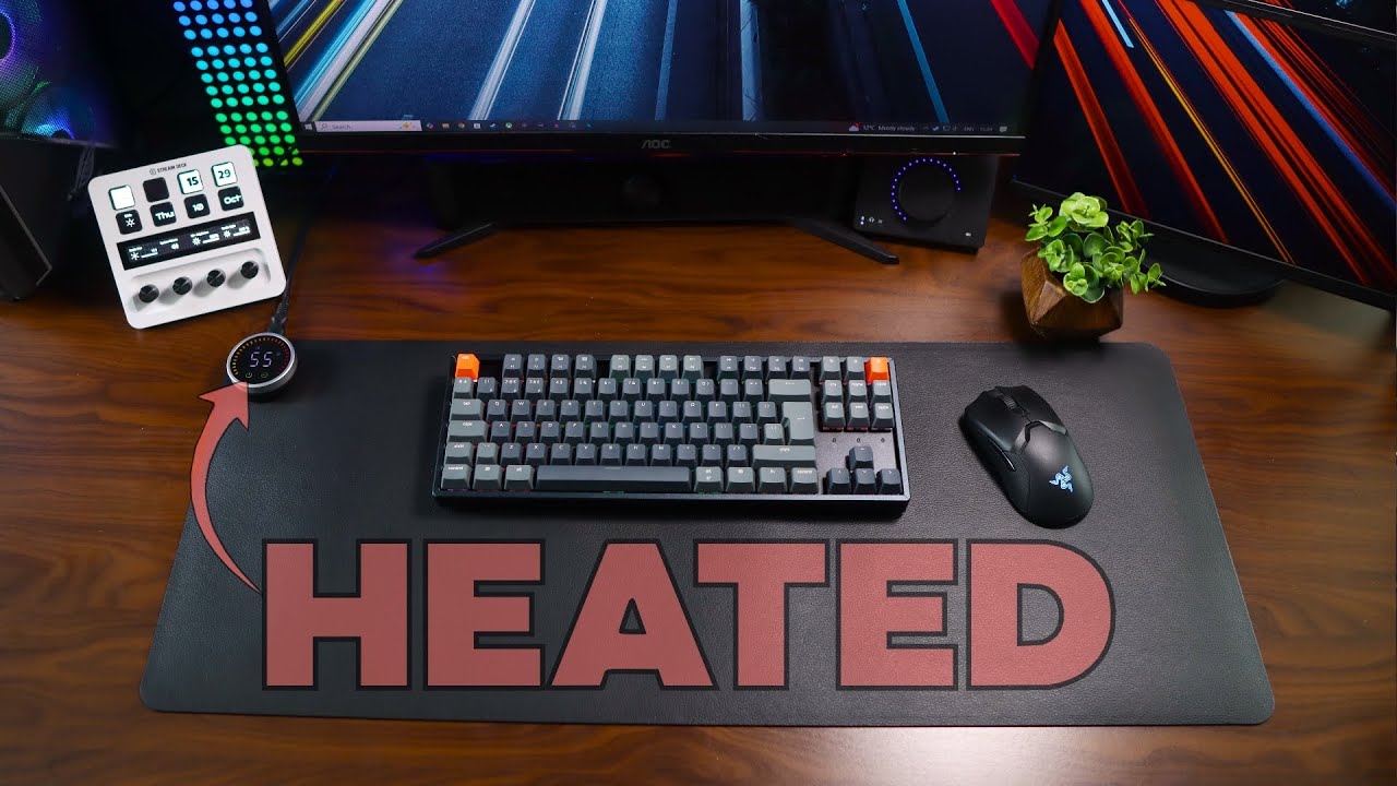 Heatka Hand Warmer HEATED desk mousemat review. Health benefits!