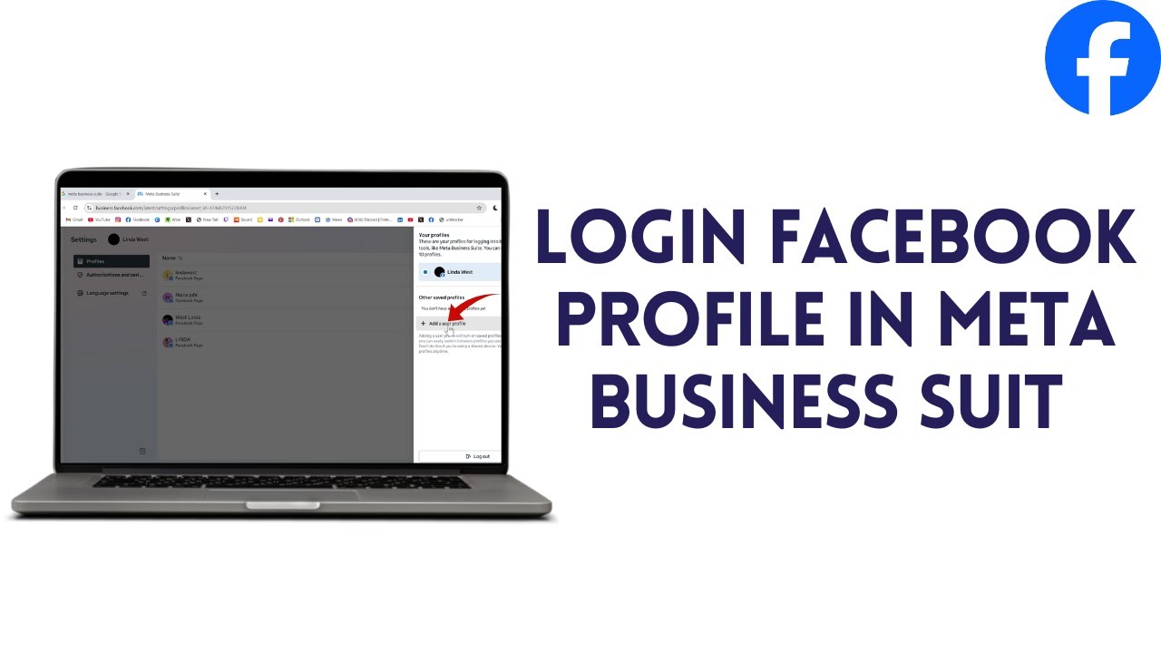 How To Login Facebook Profile In Meta Business Suite 2025 - Simple Tutorial
