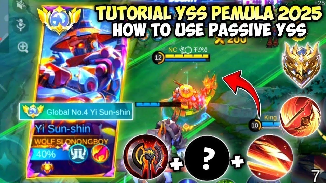 TUTORIAL YSS REVAMP BUAT PEMULA CARA MENANG ROTASI VS HERO META DI PATCH TERBARU BUILD EMBLEM PASIF