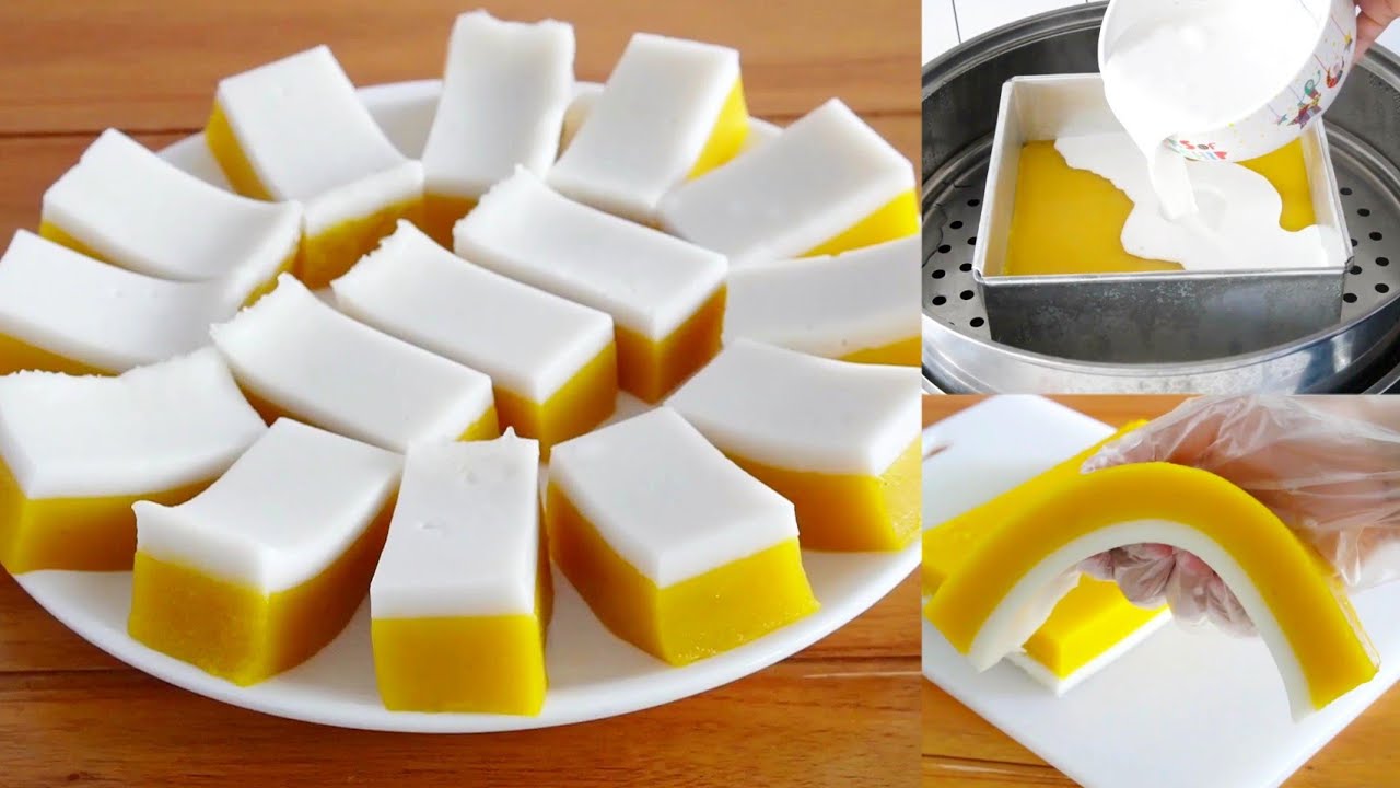 KUE KUKUS TRADISIONAL PALING ENAK DAN MUDAH DIBUAT !! RESEP KUE TALAM LABU KUNING