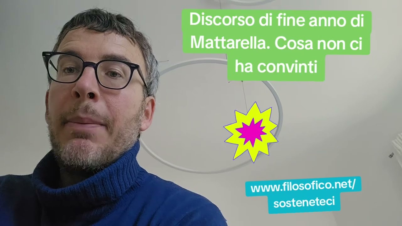DIEGO FUSARO: Discorso di fine anno di Sergio Mattarella: cosa non ci convince