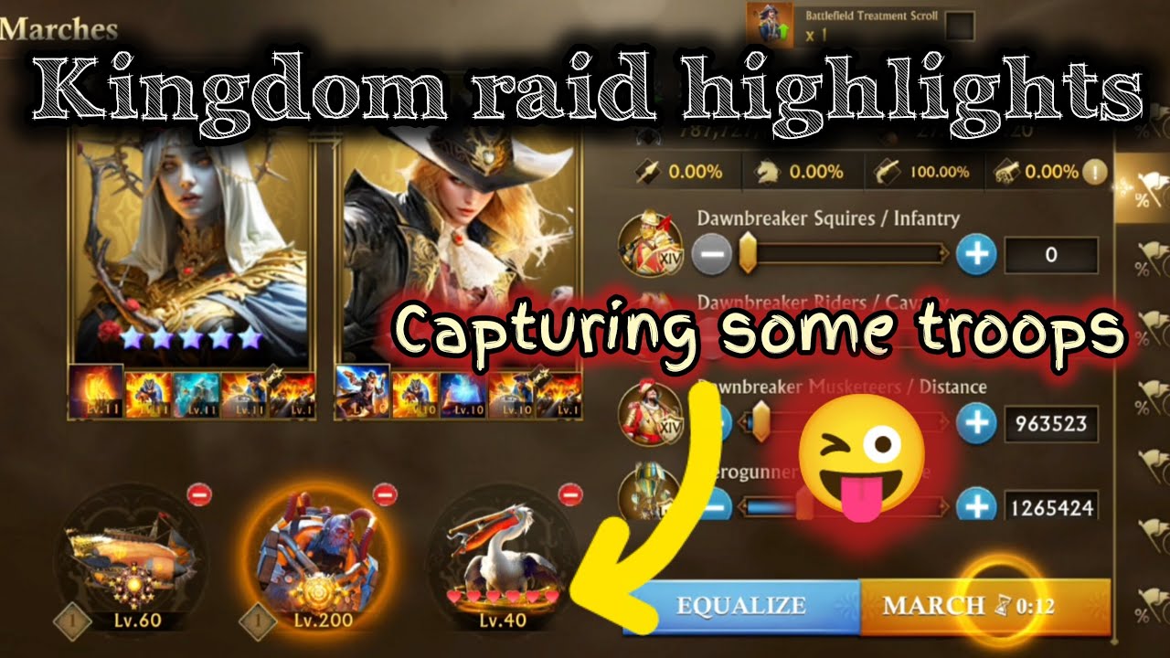 Kingdom raid Highlights | Guns of glory | F2P REMO | K787