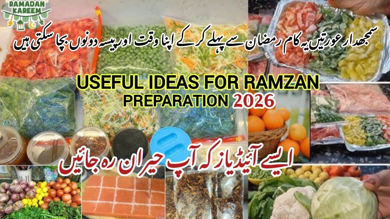 Ramadan Preparation Vlog 2026 😍 Ideas To Save Time In Ramadan & Organize Kitchen