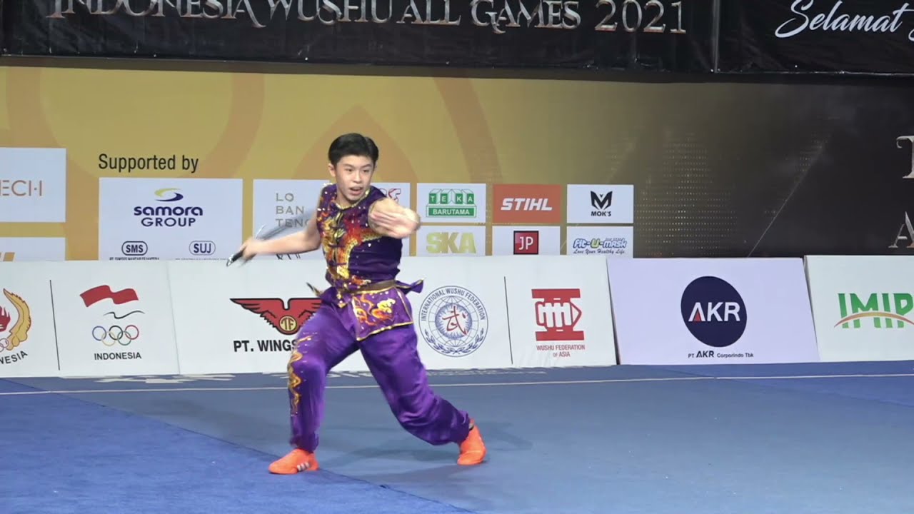 Wushu All Games 2021 || Terrence Tjahyadi || Nan Dao Boys Group B Juara 1