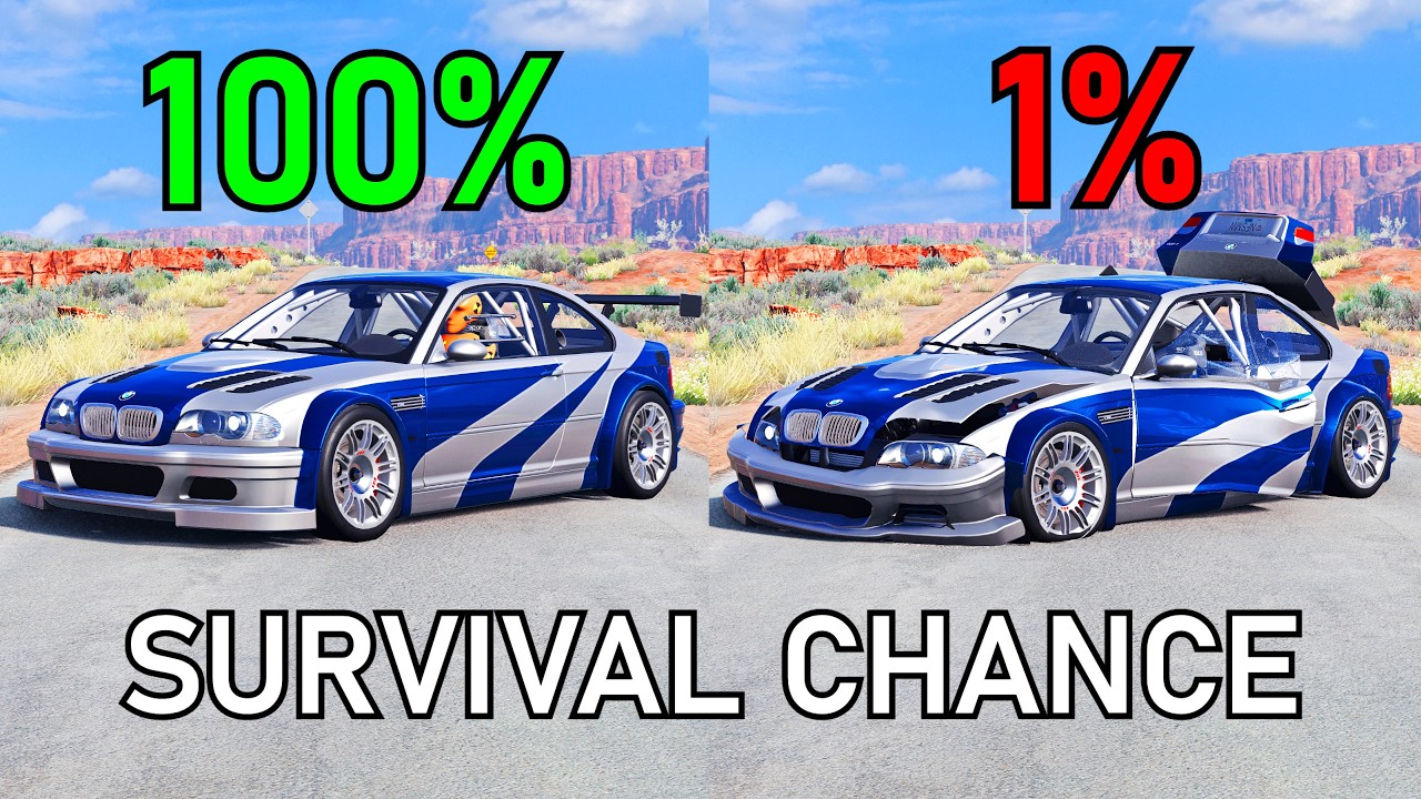 Realistic Survival Chance Crashes #7 | BeamNG.drive