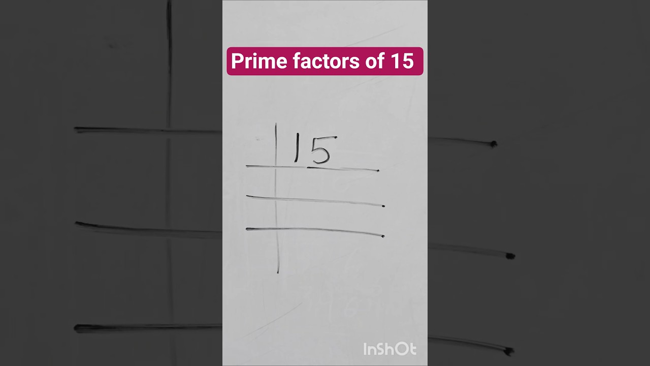Prime factorization of 15 | lcm of 15 ka lcm#lcm #lcmbhagvidhi#maths #lcmtricks #primefactorisation