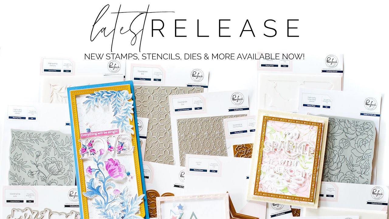 April 2022 Stamp, Stencil, Die and Hot Foil Product Intro