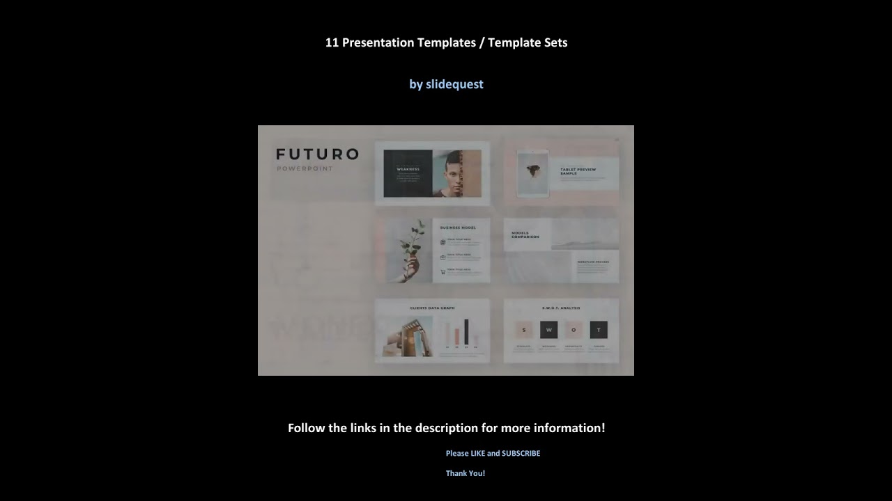 11 Presentation Templates / Template Sets by slidequest