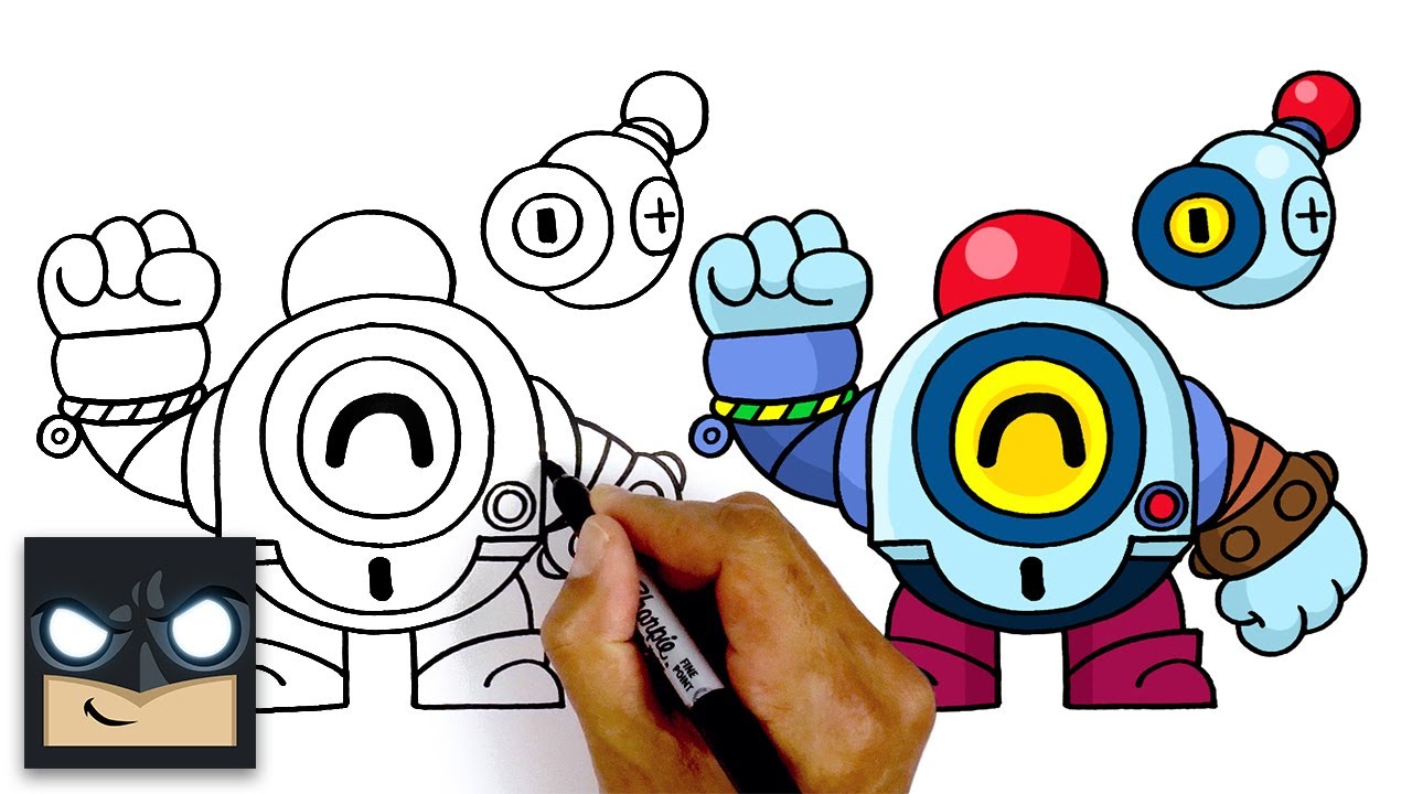 How To Draw Nani and Peep | Brawl Stars