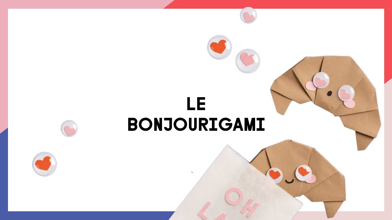 Not just for lovers  🥐 How to fold a paper origami with heart-shaped wiggly eyes