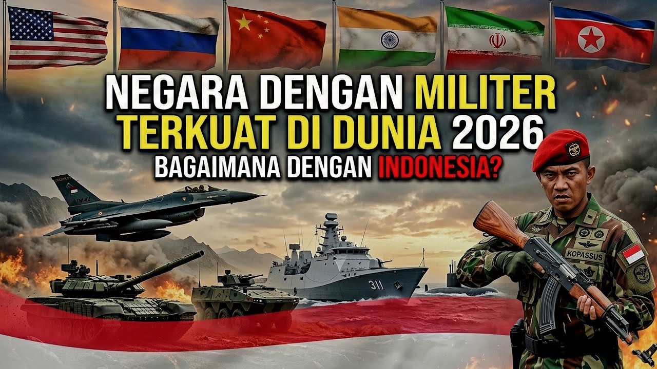 Daftar 6 Negara Dengan Peringkat militer Terkuat Di Dunia 2026| Bagaimana Dengan Indonesia?🤔🔥