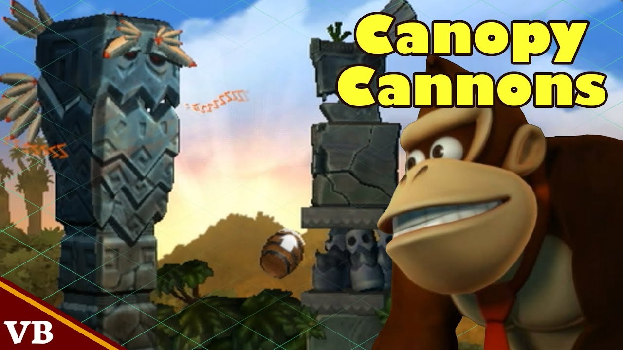 Donkey Kong Country Returns: 1-5 Canopy Cannons