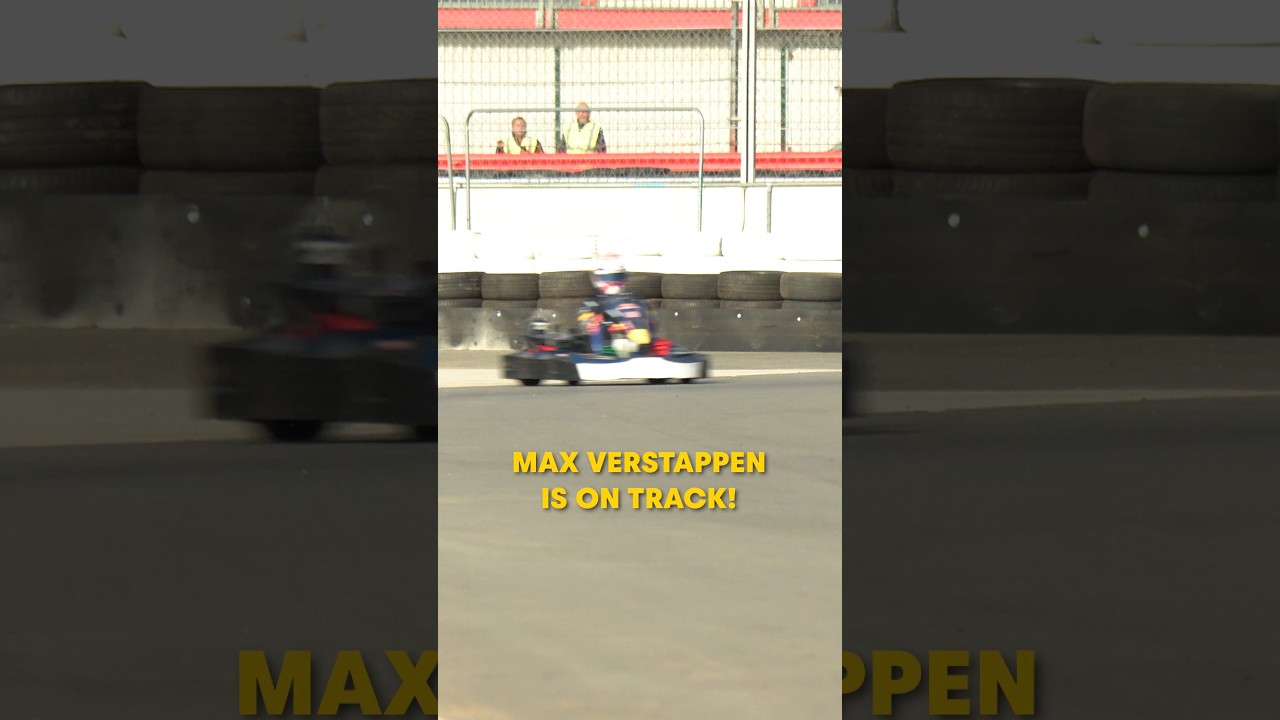 Max Verstappen enjoying the empty track while it lasts 😅 #Maxvs100