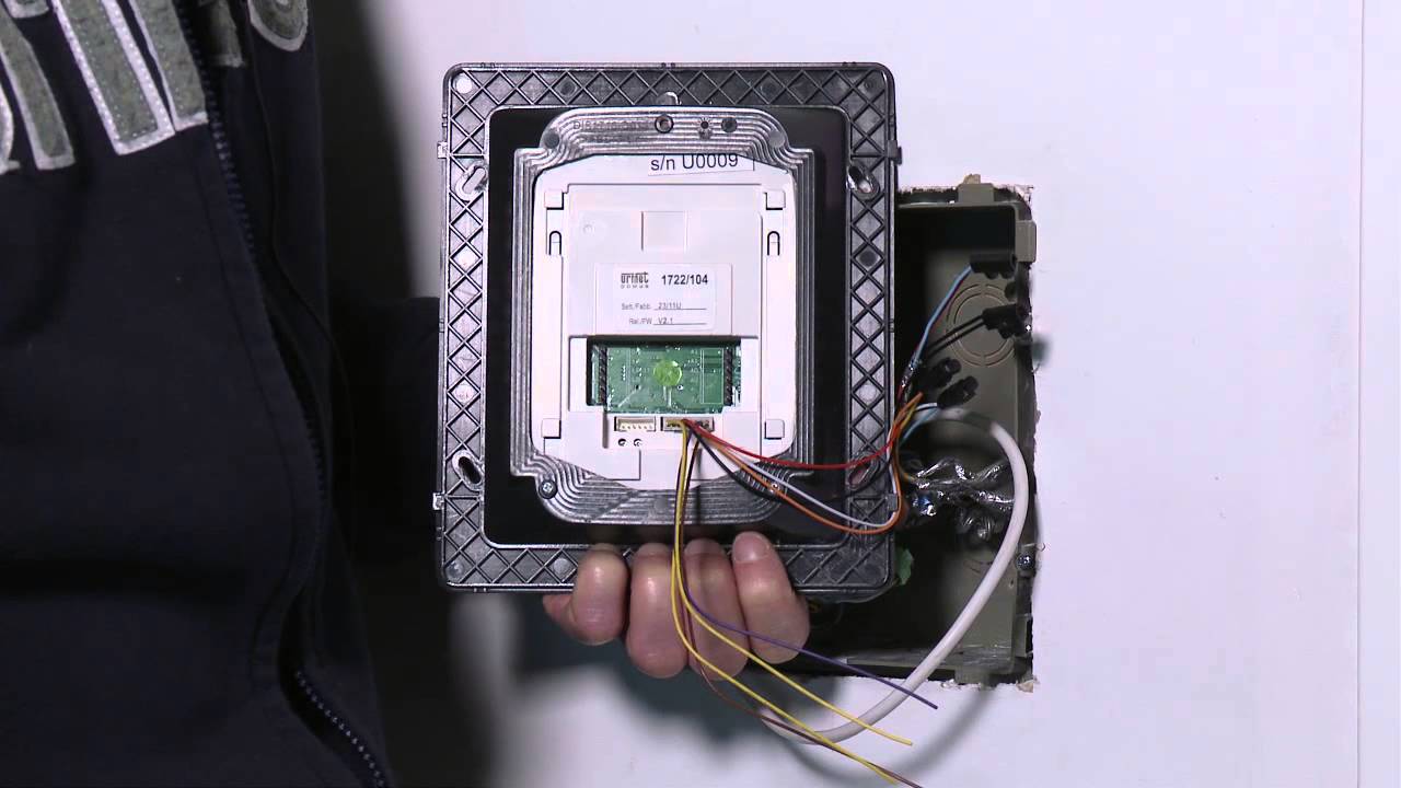 Installation du portier vidéo Urmet