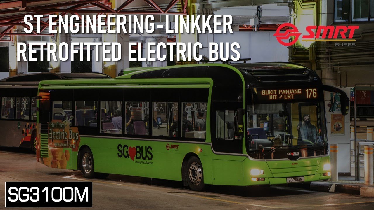 [SMRT Buses] Retrofitted Electric Bus - MAN A22 with Linkker LinkDrive (SG3100M)