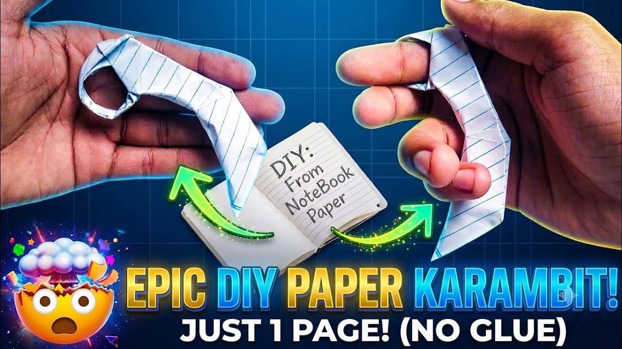 🤯 WoW! KARAMBIT making TUTORIAL।। KNIFE making।। notebook woeapon making