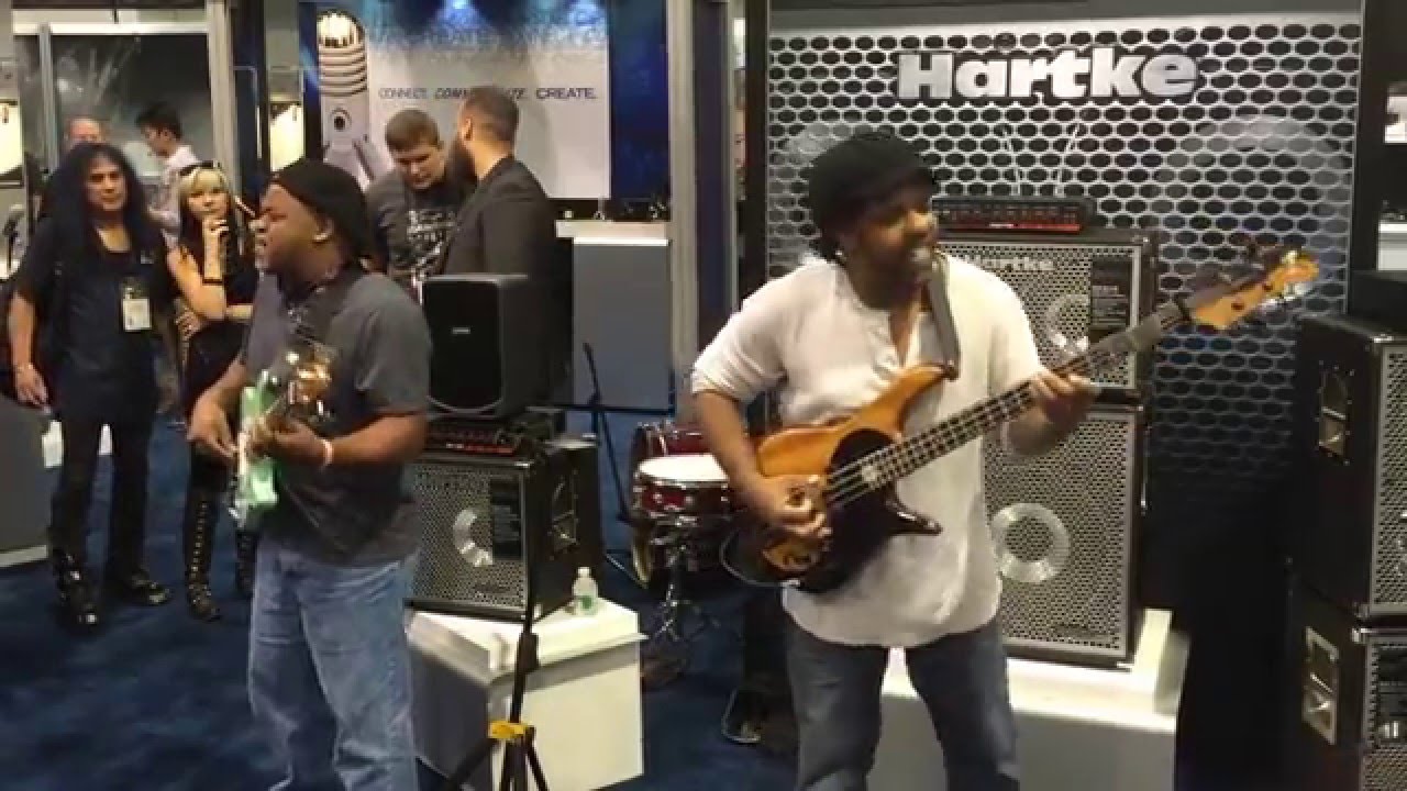 Victor Wooten and Anthony Wellington at NAMM 2016