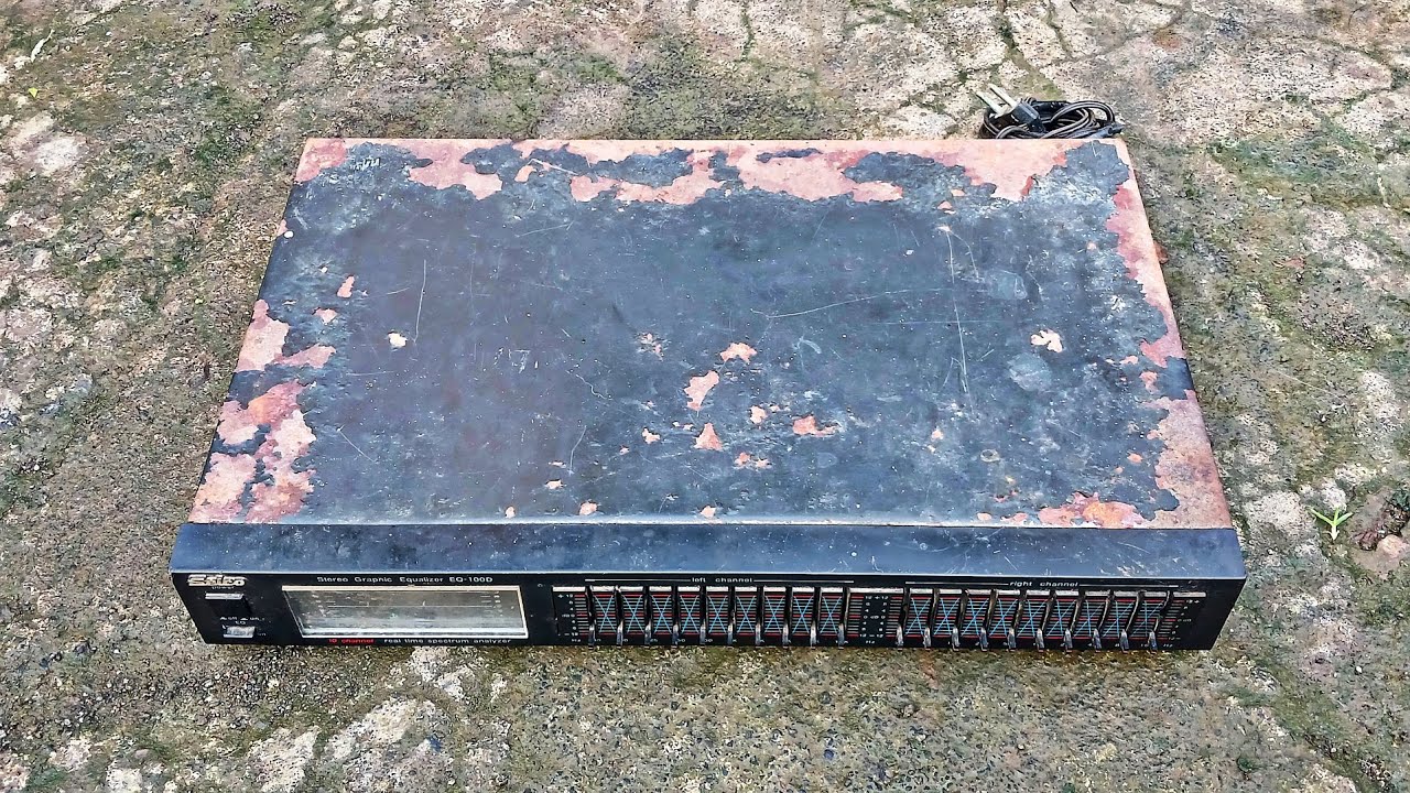 Restorasi HI-FI SEICO 10 band grapich equalizer yang sudah ditinggalkan dan berkarat