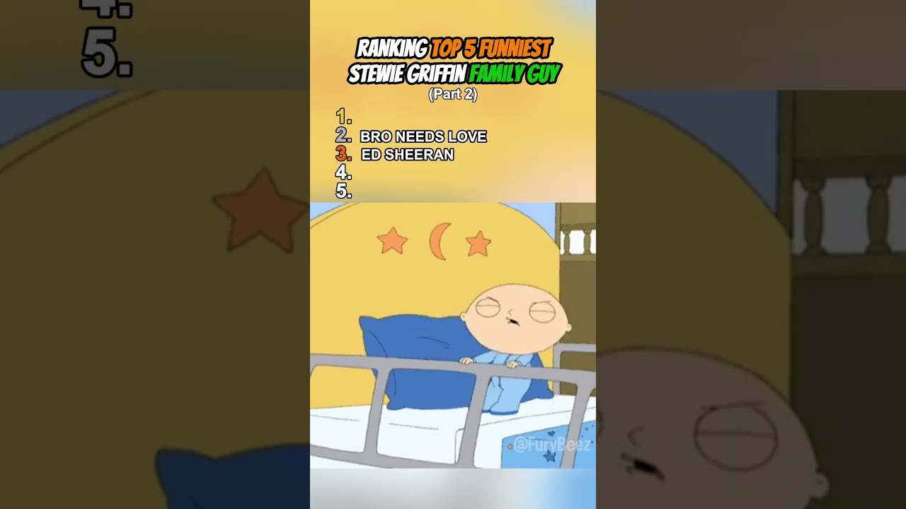 Ranking Top 5 Funniest Stewie Griffin in Family Guy (Part 2)