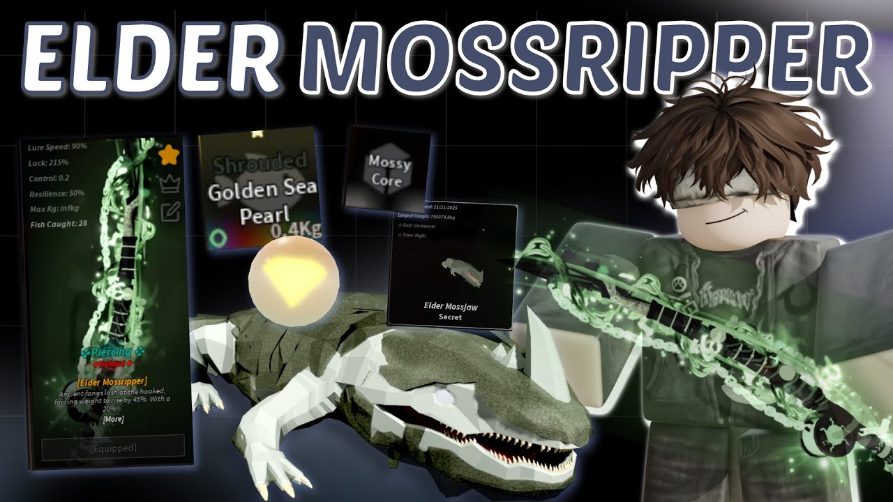 Dapet Elder Mossripper Rod FISCH & Mancing Elder Mossjaw!