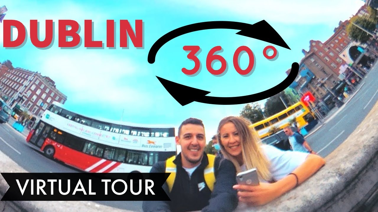 DUBLIN 360° Tour City Center |Temple Bar|Ha'penny Bridge|Henry and Grafton St.|Trinity