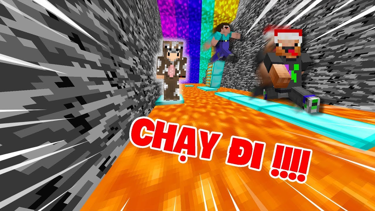 THỬ THÁCH TRỐN KHỎI THẢM HỌA LAVA TRONG MINECRAFT - MINECRAFT BURON THỬ THÁCH