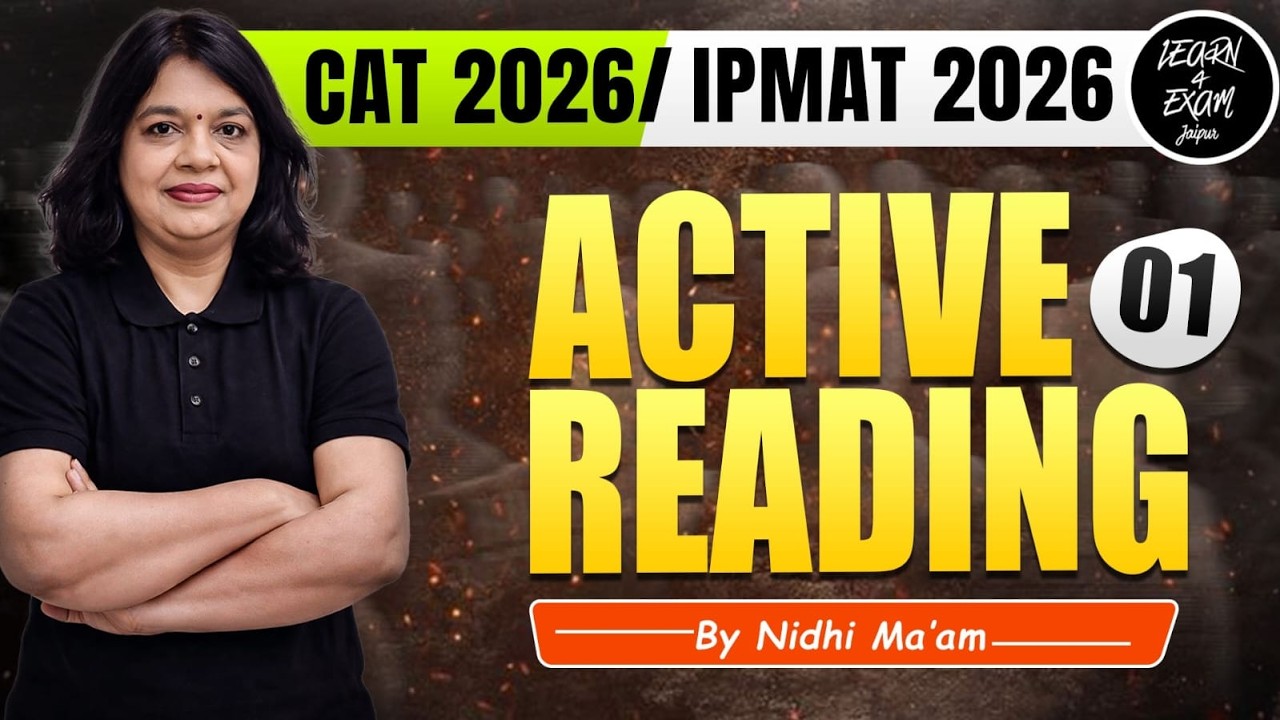 99%iler Reading Strategy 🔥 Active Reading for CAT VARC | Nidhi Ma’am
