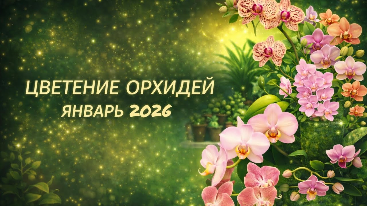 Цветение ОРХИДЕЙ ЯНВАРЬ 2026