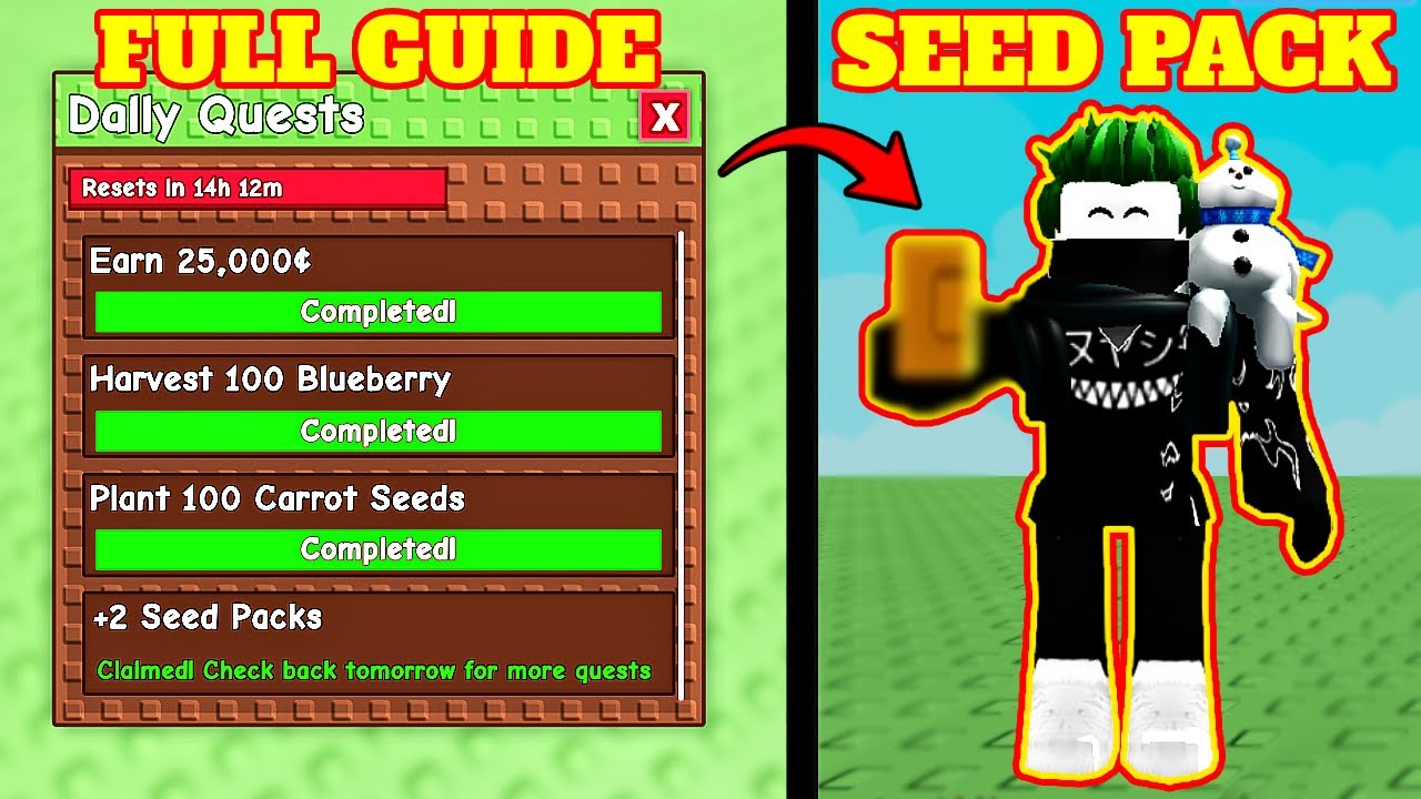 HOW TO GET SEED PACK (FULL GUIDE) | ROBLOX | GROW A GARDEN