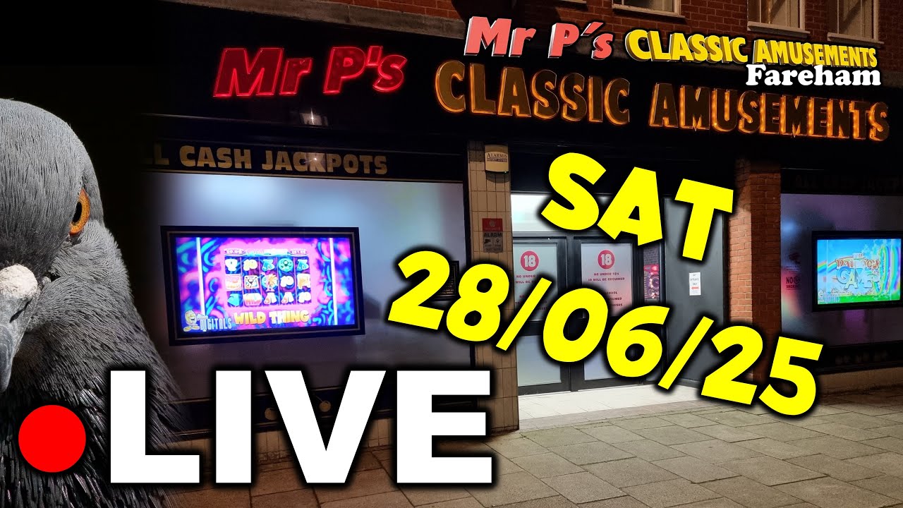 ● LIVE | Mr P's Classic Amusements Fareham - Classic Fruit Machines (Alternate Pigeon Party - 28/06)