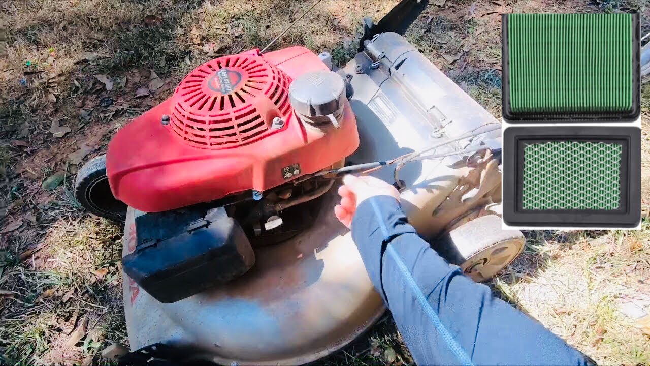 How to replace Air Filter on a Honda Self Propelled lawnmower with Briggs & Stratton Air Filter