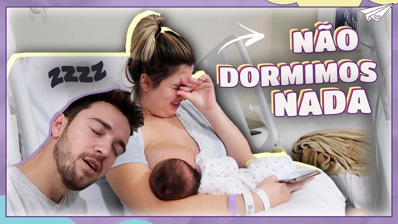 VLOG NOITE NA MATERNIDADE +  PRIMEIRA TROCA DE FRALDA E VISITA DA FAMÍLIA