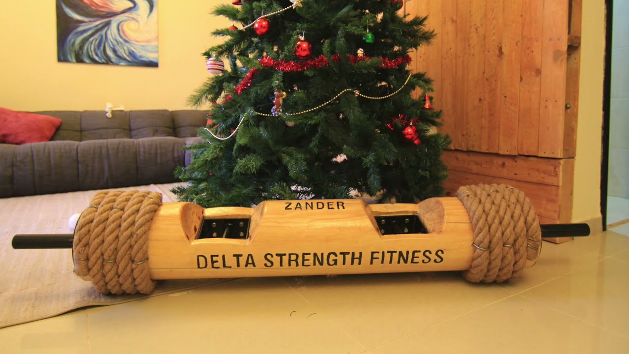 How to make a wood strongman log