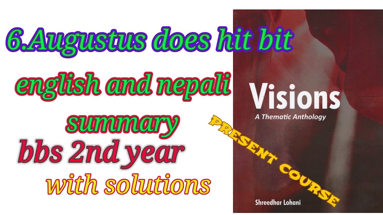 augustus does hit bit compulsory English bbs 2nd year | vision English bbs 2nd year | chapter 6