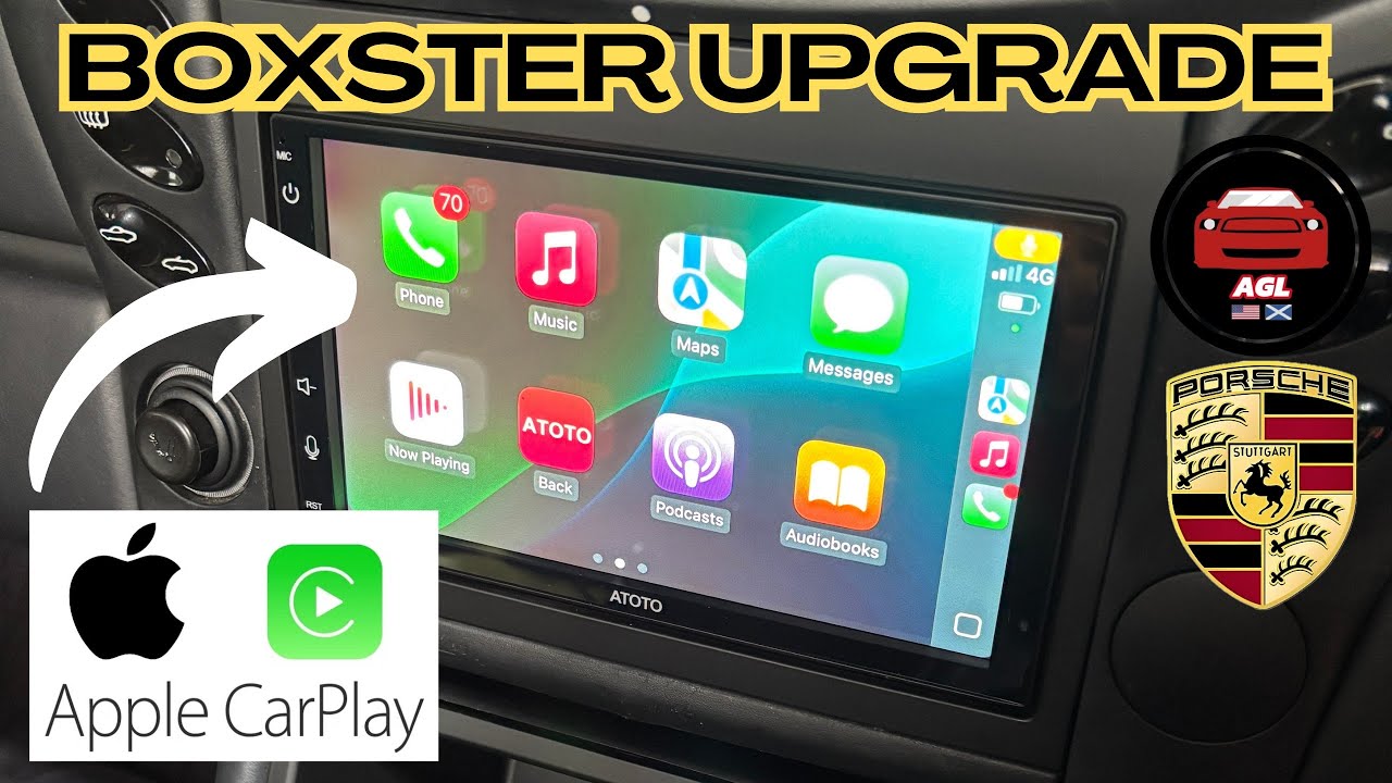 Porsche Boxster 986 ATOTO S8 double din install carplay android auto