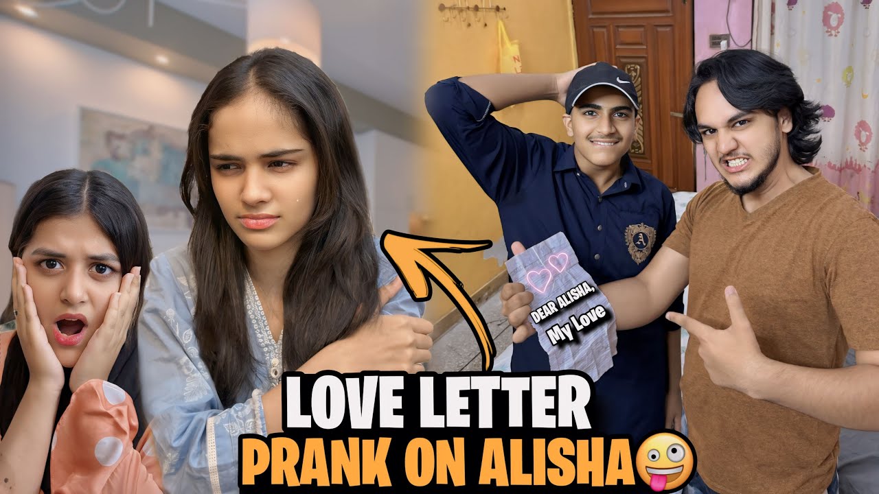 LOVE LETTER PRANK ON ALISHA 😂🤪// RONE LAG GAI