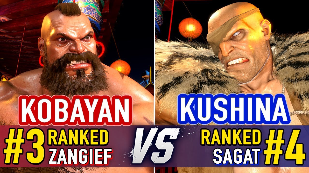 SF6 🤜 KOBAYAN (#3 Ranked Zangief) vs KUSHINA (#4 Ranked Sagat) 🤛 SF6 High Level Gameplay