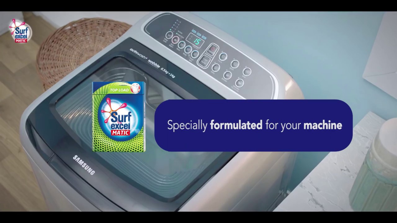 Surf excel Matic Powder | Top Load Washing Machine
