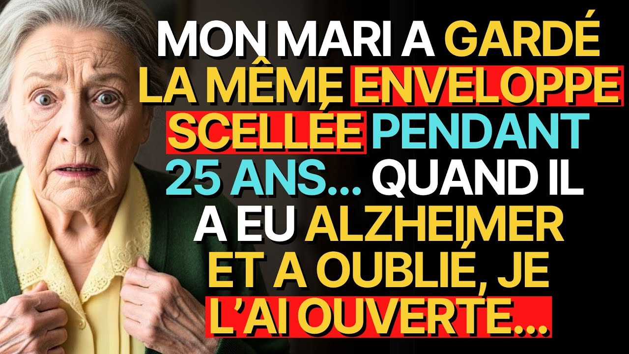 Histoire vraie de cette grand-mère👵💗: MON MARI A GARDÉ LA MÊME ENVELOPPE SCELLÉE PENDANT 25 ANS…