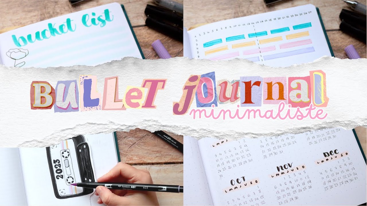 MON BULLET JOURNAL 2023 • Simple & minimaliste