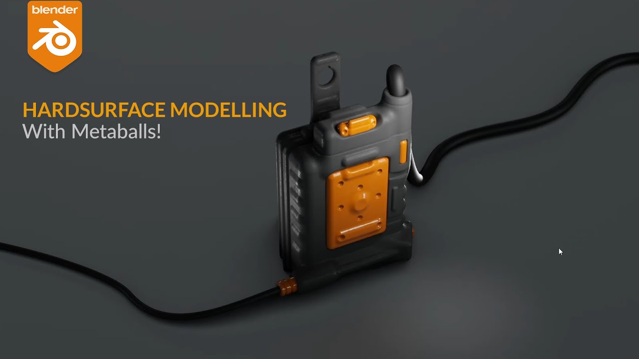 Scifi_device - Metaballs  hardsurface modelling-Blender 2.91