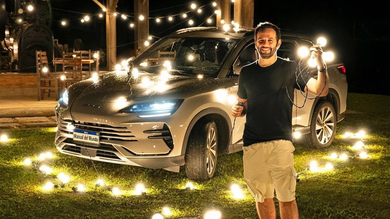¿Se puede iluminar una fiesta usando solo un carro?