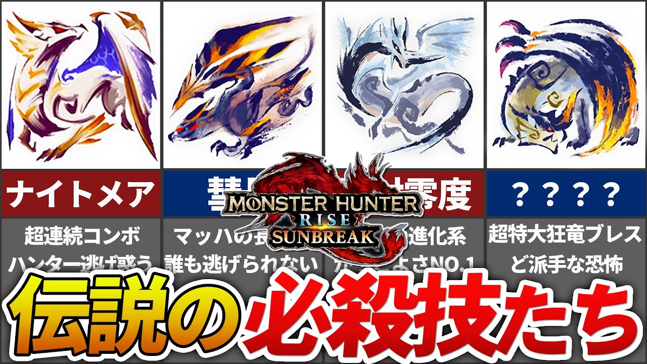 【※超ド級】サンブレイクアプデ追加モンスターの即死必殺技まとめ【モンハン】