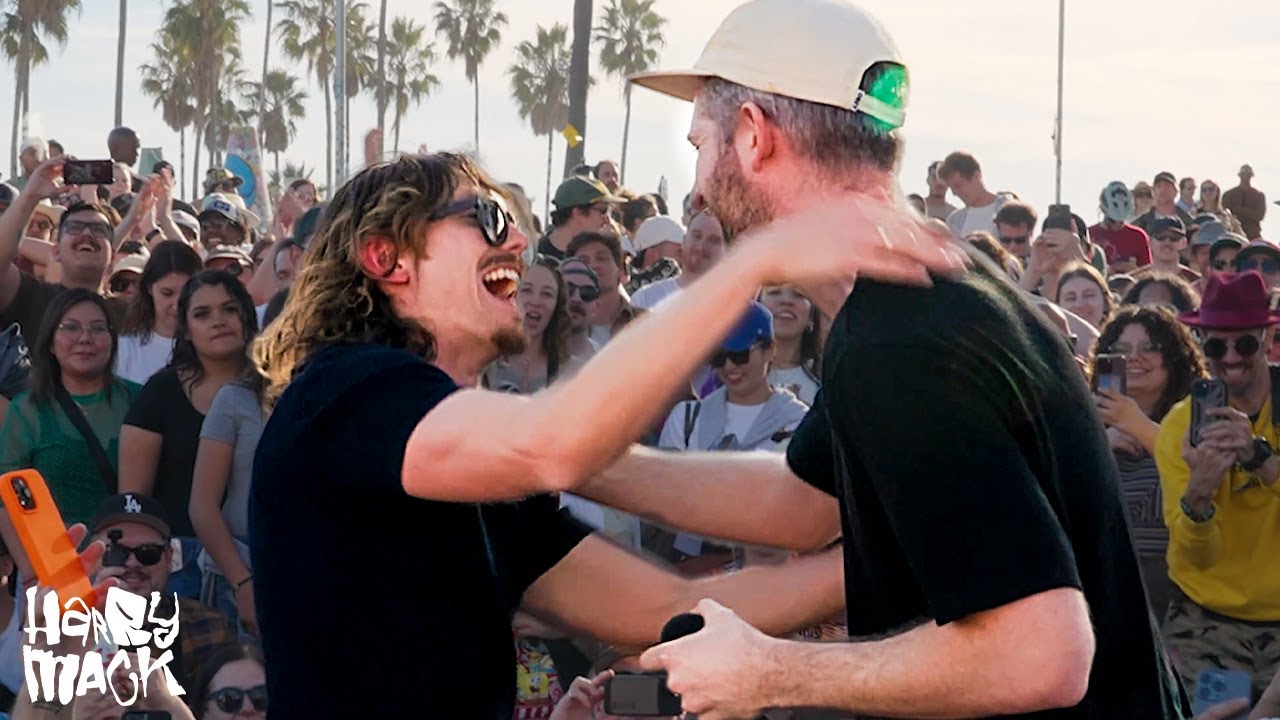 I Crashed Marc Rebillet’s Set in Venice Beach! | Harry Mack Freestyle ( Guerrilla Bars 46)