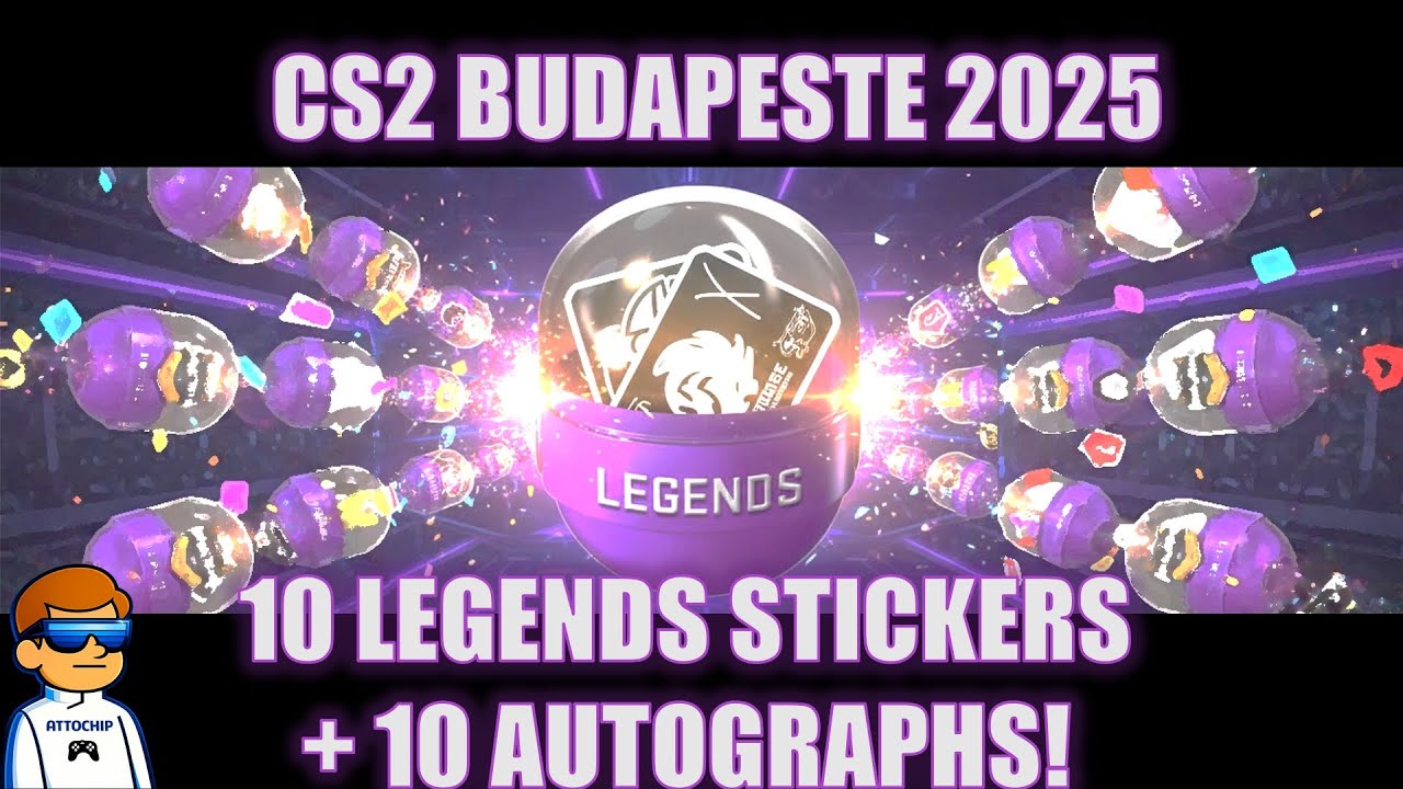 🔥 CS2 Budapest 2025 Sticker Opening! 💎 20 Legends Capsules (Autographs + Stickers) 😱