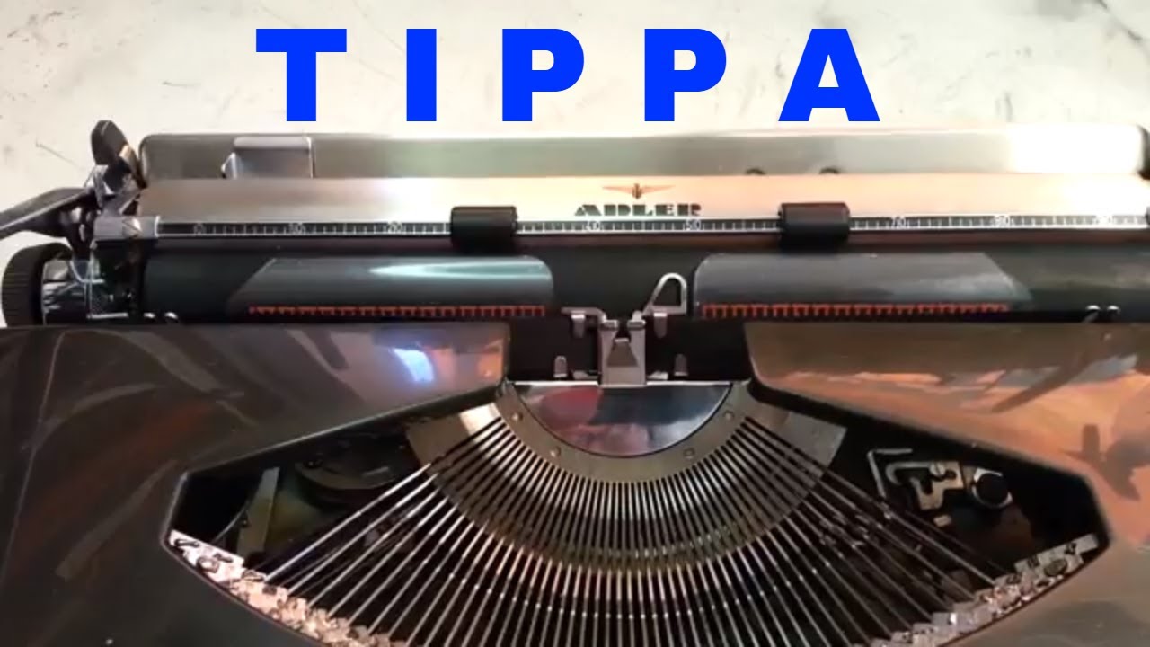 Adler Tippa S Vintage German Typewriter Script / Cursive Writer Repaired-Cleaned-Serviced