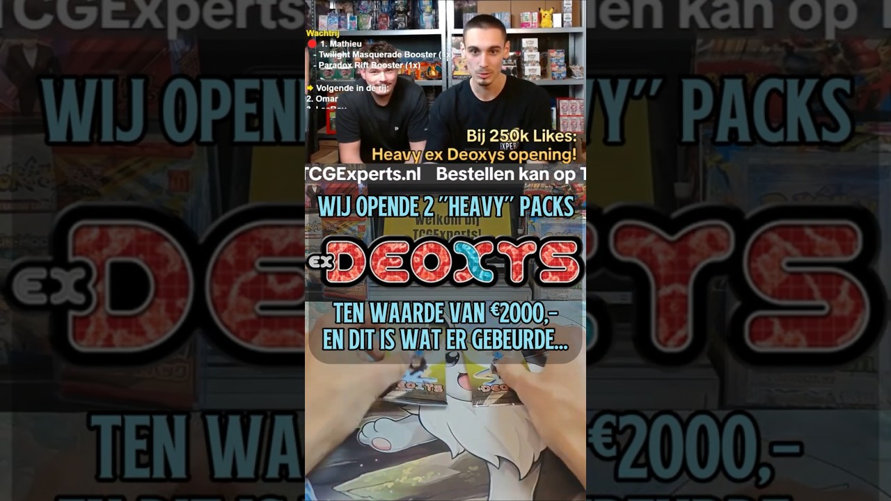 €2000 ex Deoxys ‘Heavy’ Packs… maar waar is mijn holo?! 😅