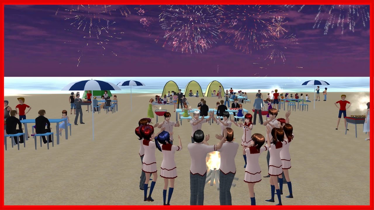 Beach Party Festival || SAKURA School Simulator